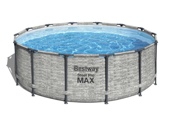 Bestway Power Steel Swim Vista Series Frame Pool Komplett-Set 488 x 122 cm